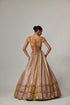 Mustard Multicolor Heavy Metallic Lehenga With Mud Mauve Dupatta
